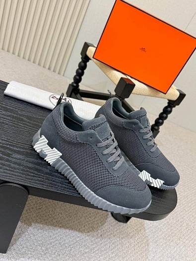Мужские серые кроссовки Hermes Bouncing   