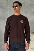 Мужской свитшот Moncler logo-patch - Brown