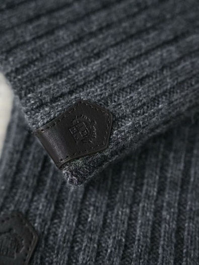 Кашемировые перчатки Loro Piana premium - Dark Flower Grey   