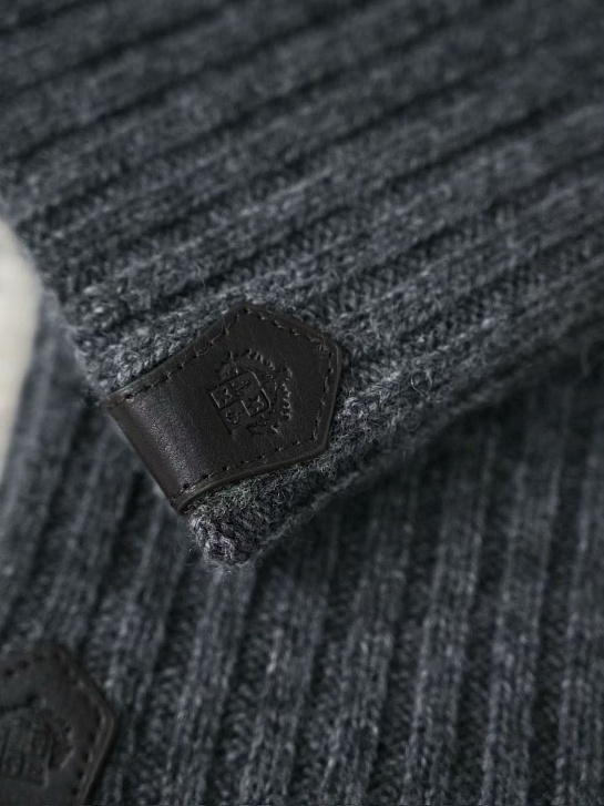 Кашемировые перчатки Loro Piana premium - Dark Flower Grey