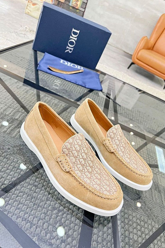 Мужские замшевые лоферы Dior