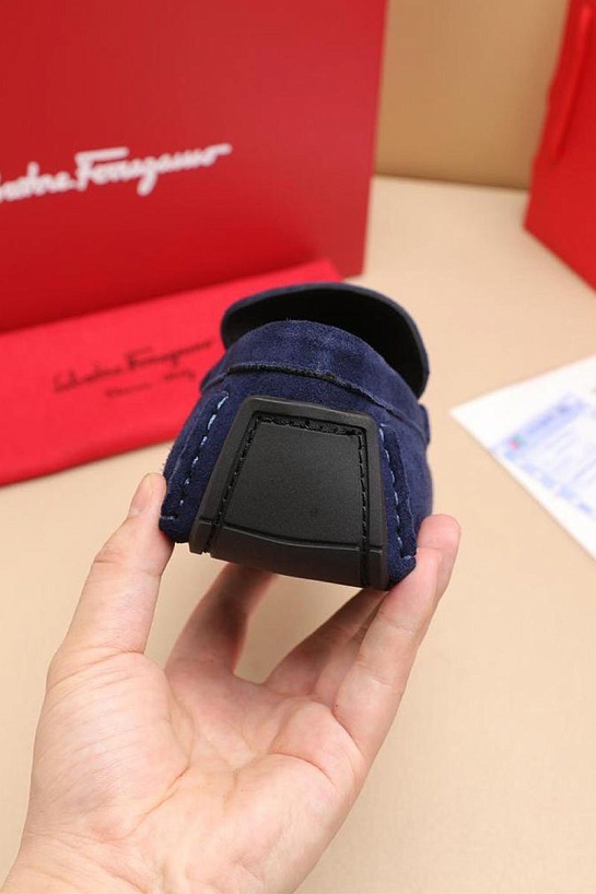 Мужские замшевые мокасины Salvatore Ferragamo