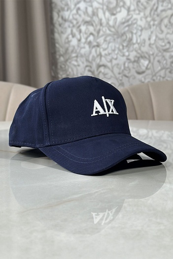 Бейсболка синего цвета Armani Exchange embroidered-logo   