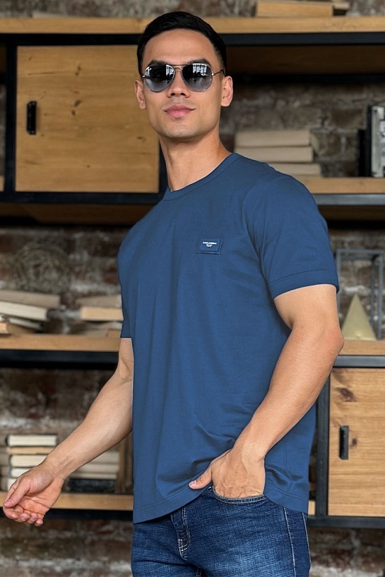 Мужская футболка Dolce & Gabbana Premium - Misty Blue