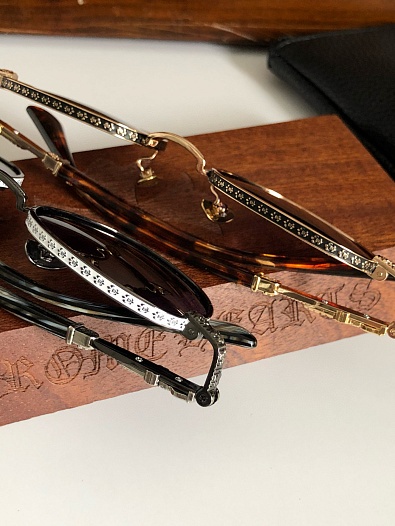 Солнцезащитные очки Chrome Hearts Metal Oval   