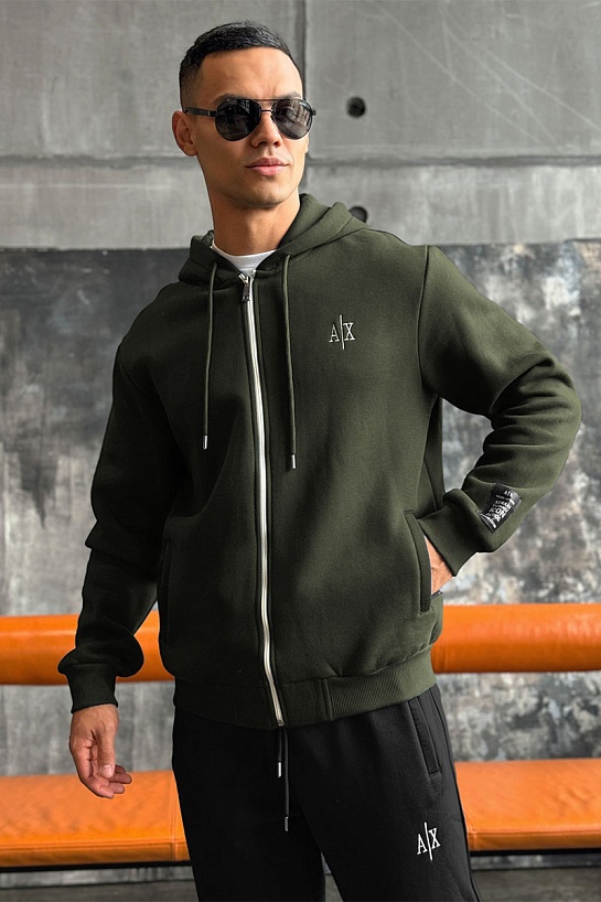 Утеплённый костюм на флисе Armani Exchange - Green / Black