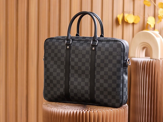 Кожаный портфель Louis Vuitton premium 35x27x6 см   