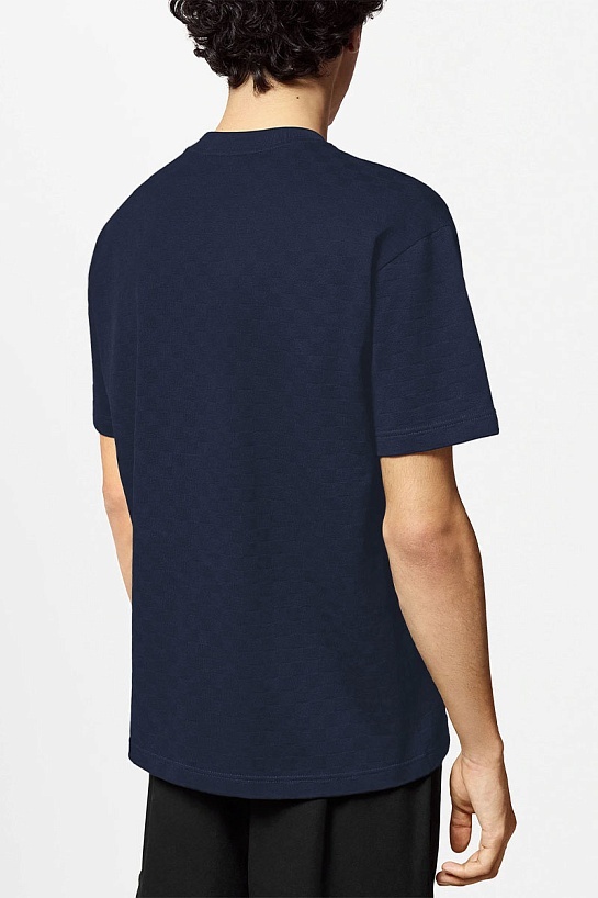 Тёмно-синяя оверсайз футболка Louis Vuitton