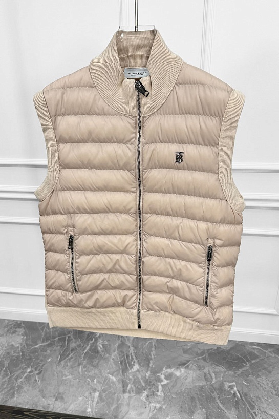 Мужской жилет Burberry TB metallic logo - Beige