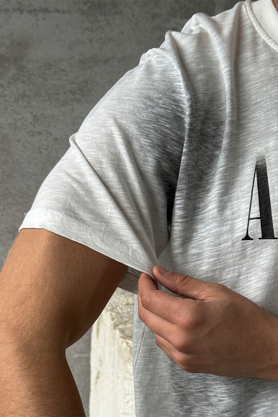 Серая оверсайз футболка Amiri