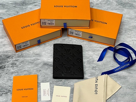 Кожаная обложка для паспорта Louis Vuitton Premium 10x14x2.5 см   