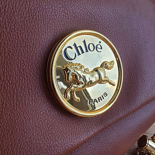 Кожаная сумка Chloe 28x17 см   