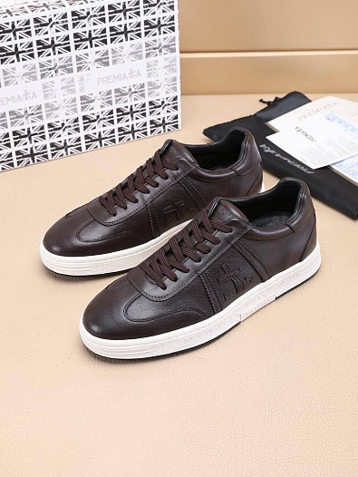 Кожаные кроссовки Premiata Bonnie - Brown   