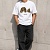 Белая оверсайз футболка Palm Angels Leopard Bear