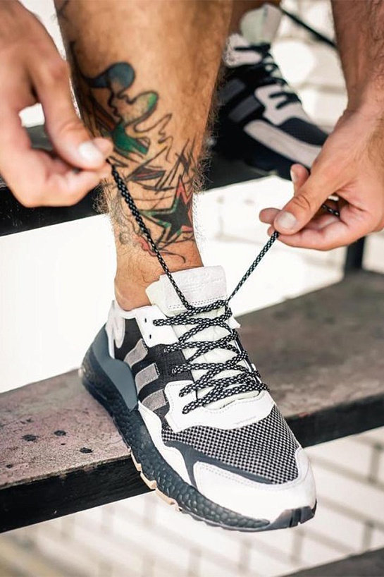 Кроссовки Adidas Nite Jogger - Black / Grey