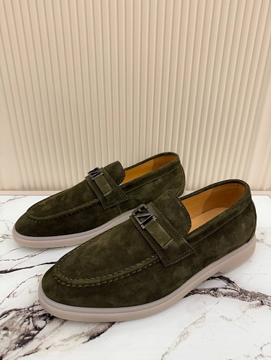 Мужские замшевые лоферы Ermenegildo Zegna   