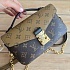 Кожаная сумка Louis Vuitton Pochette Mini 19x10 см - Brown