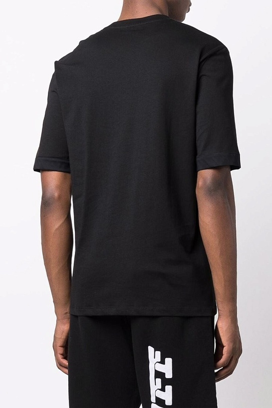 Чёрная оверсайз футболка Neil Barrett "Cyberpunk"