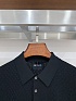 Мужское чёрное поло Kiton premium