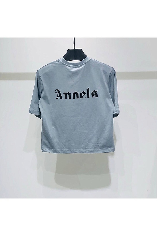 Женская оверсайз футболка Moncler 8 Palm Angels - Grey