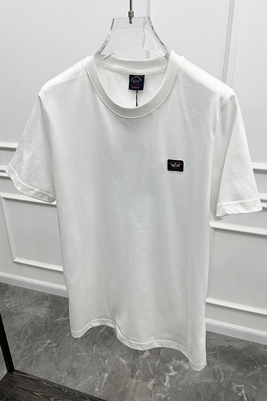 Футболка белого цвета Paul & Shark logo-patch