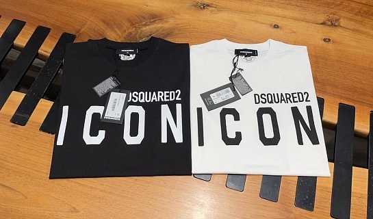 Мужская футболка Dsquared2 "ICON" - White