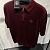 Мужское поло Stefano Ricci Eagle zip-neck - Burgundy