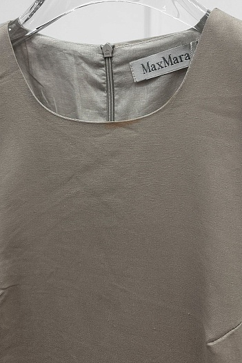Женское платье серого цвета Max Mara   