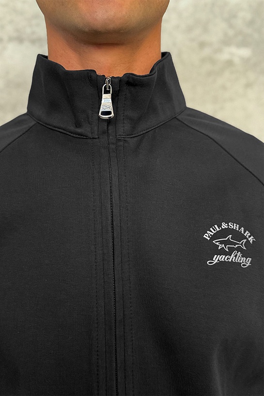 Чёрная кофта на молнии Paul & Shark