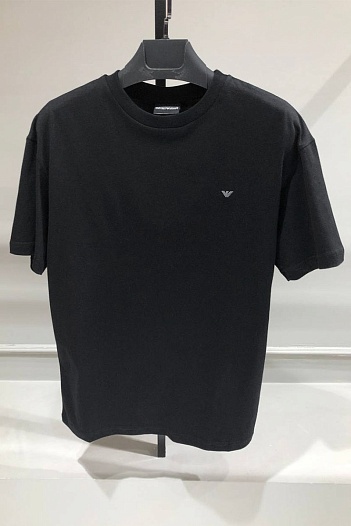 Мужская чёрная футболка Emporio Armani   