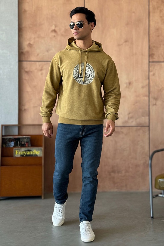 Мужское худи Dolce & Gabbana logo-print - Brown