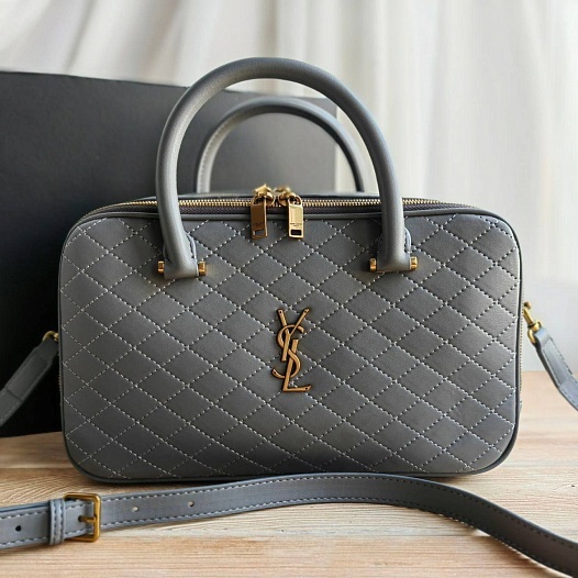 Кожаная сумка Yves Saint Lauren Lyia 31x18 см (4 расцветки)   