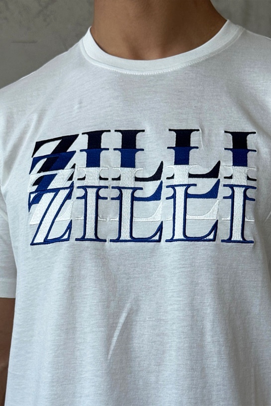 Мужская футболка Zilli белого цвета