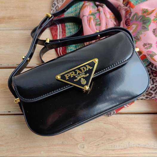 Кожаная сумка-клатч Prada 19x10 см (2 расцветки)   