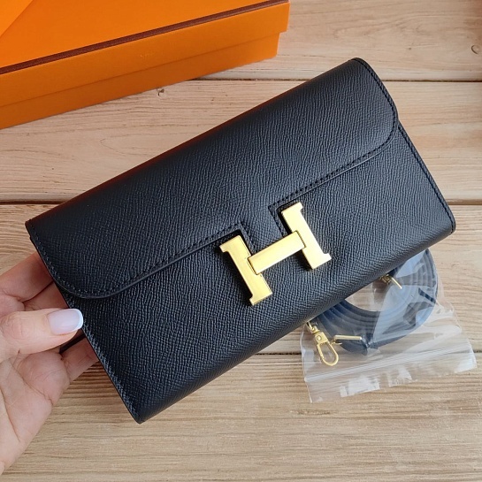 Кожаная сумка-клатч Hermes 21x11 см (7 расцветок)