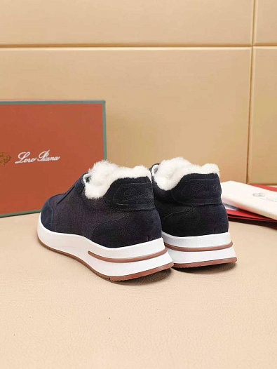 Кроссовки с мехом Loro Piana Week End Walk Evo    