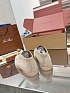 Женские замшевые лоферы Loro Piana premium - Beige