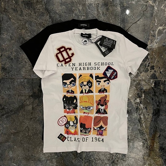 Мужская футболка Dsquared2 Patched - White