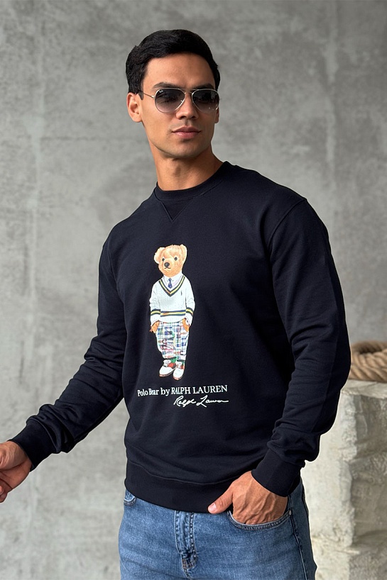 Тёмно-синий свитшот Роlо Ralрh Lаurеn "Bear"