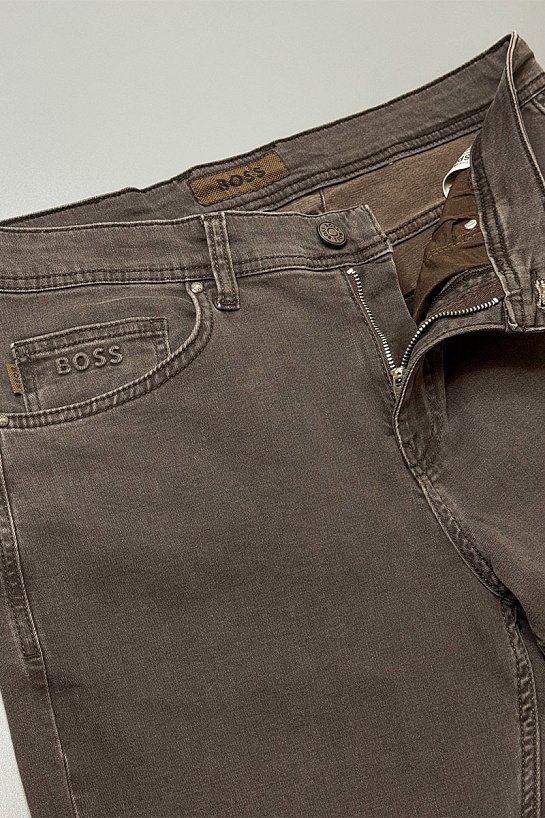 Мужские коричневые джинсы Hugo Boss