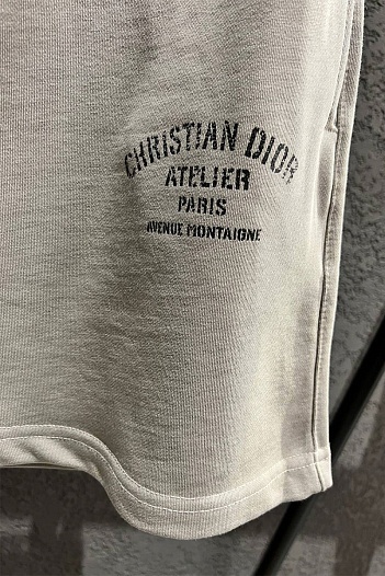 Мужские серые шорты Dior   
