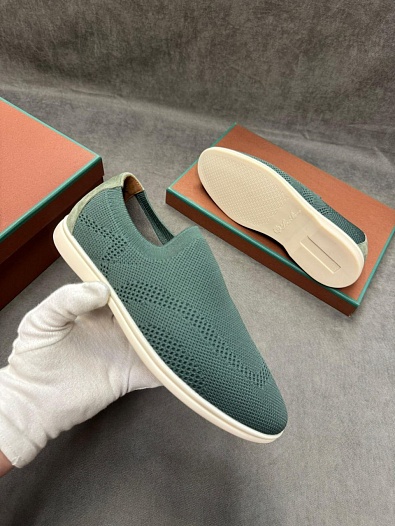 Мужские текстильные лоферы Loro Piana   