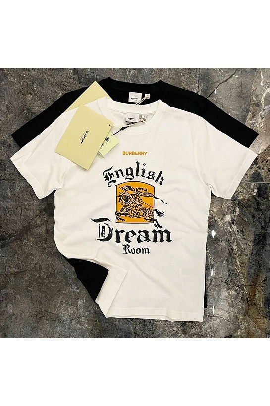 Белая футболка Burberry English Dream
