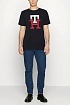 Чёрная футболка Tommy Hilfiger TH Monogram