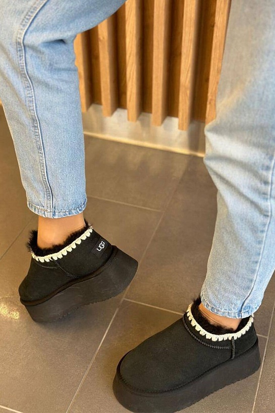 Женские зимние слиперы с мехом UGG Tasman