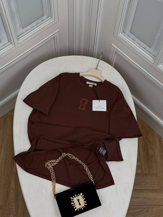 Женская футболка Schiaparelli premium - Brown