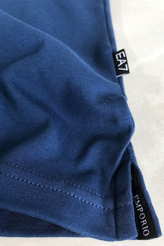 Мужское чёрное поло Emporio Armani 7