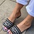 Женские шлепанцы Dior Dway Slide Embroidered Cotton