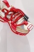 Комбинированные кроссовки Dolce & Gabbana Space - Beige / Red