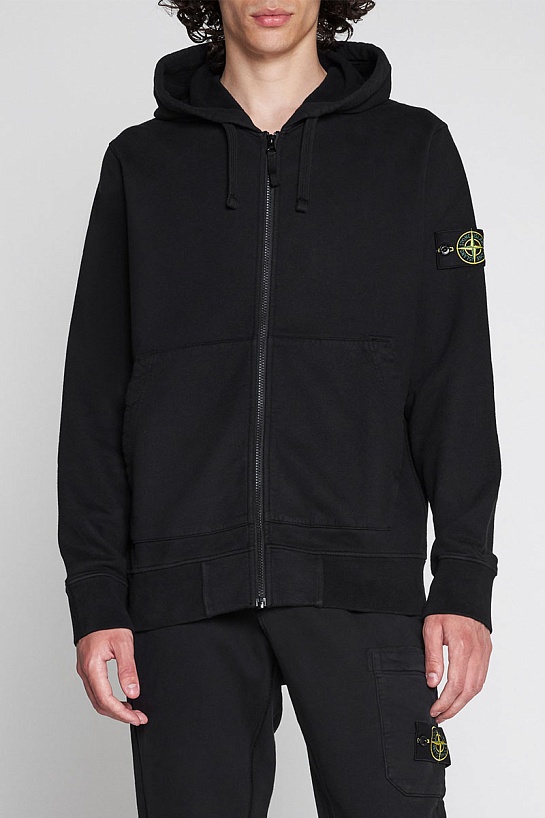 Мужской чёрный костюм Stone Island Compass-patch